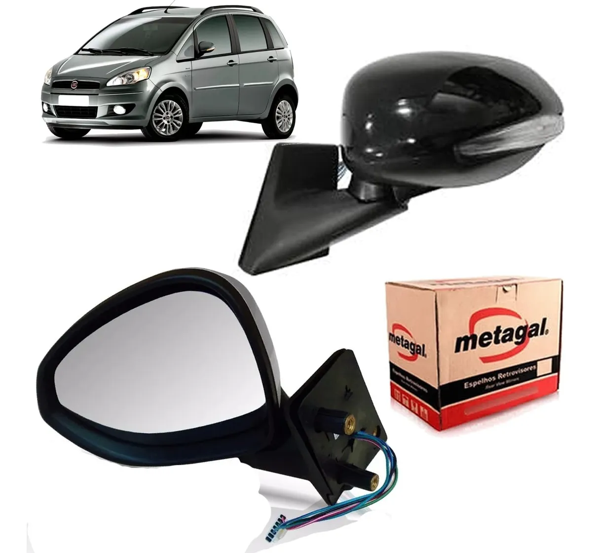 Espejo retrovisor exterior con intermitente y regulación eléctrica