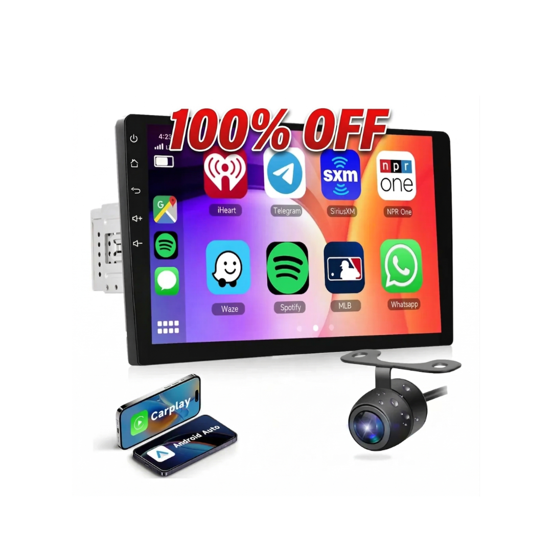 Multimedia Universal 1 DIN Pantalla 9” – Android Auto y CarPlay