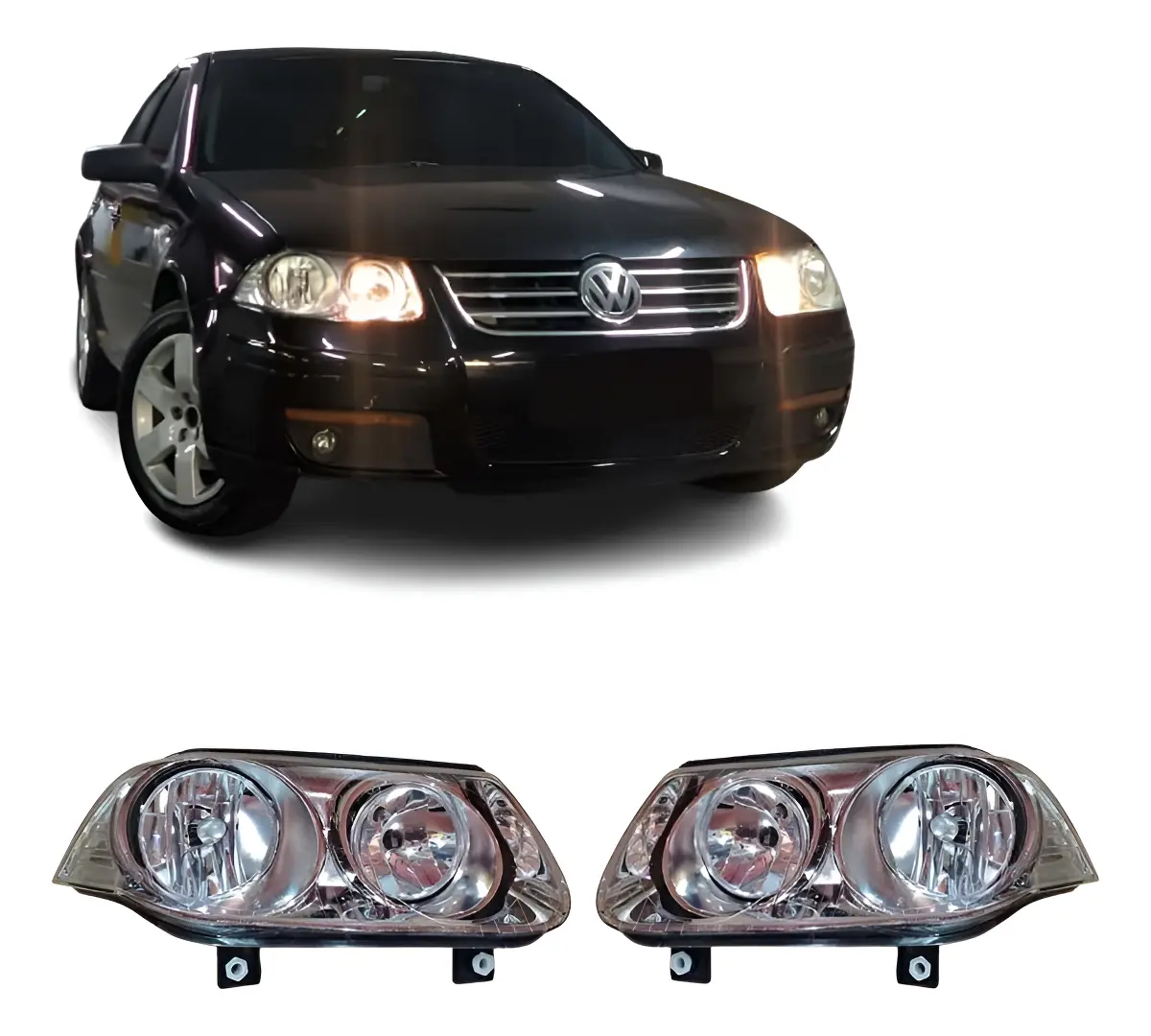 Faros VW Bora 2008-2012, el par (ambos lados)