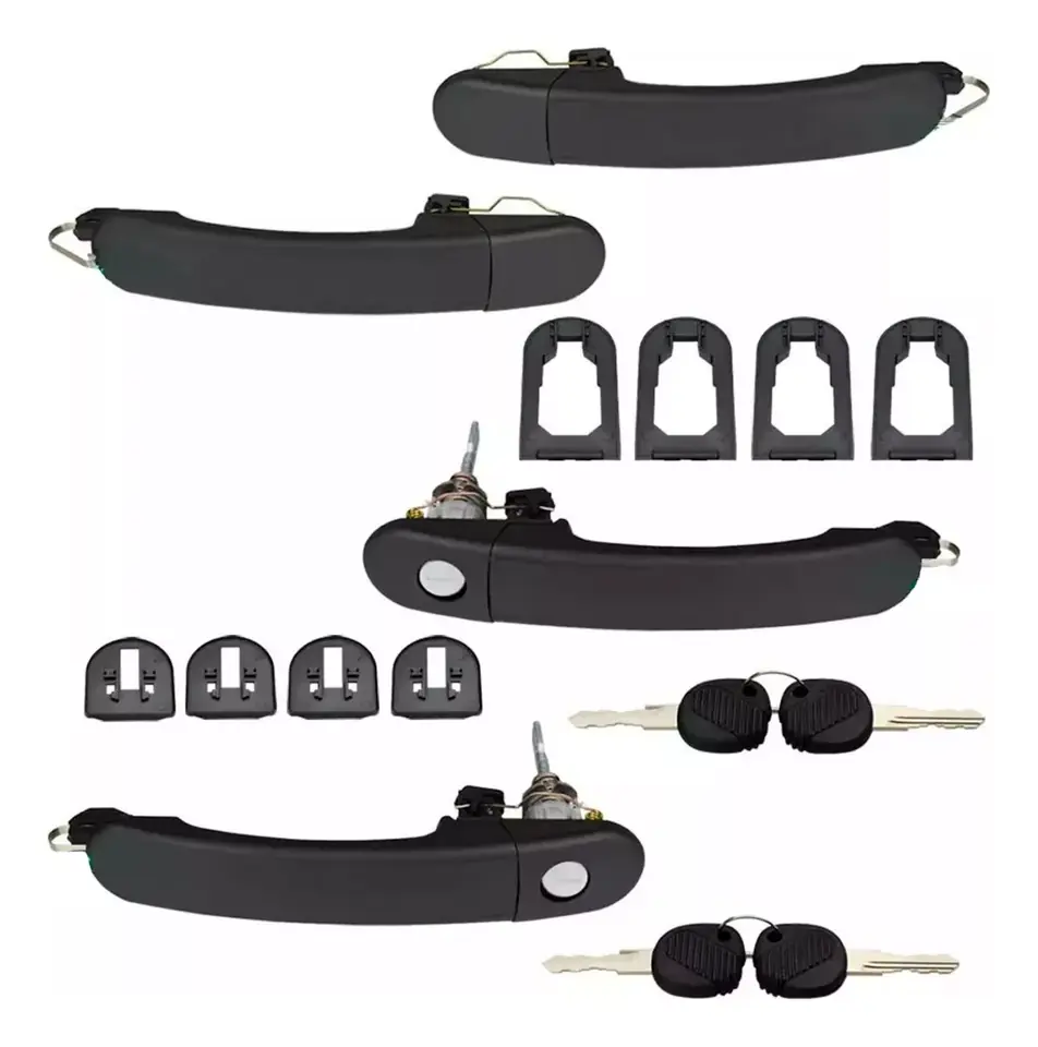 Kit de manija externa de 4 puertas Gol Parati G3 y G4 con llaves
