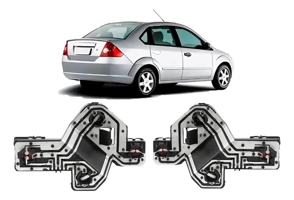 Par cirquito porta lámparas Ford Fiesta Sedan 2009 2010 Ambos Lados