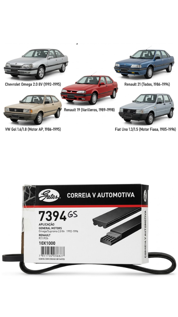 Correa en V Gates 7394GS (Línea Automotriz)