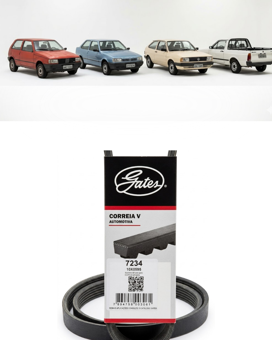 Correa en V Automotriz Gates 7234 (10X0595)