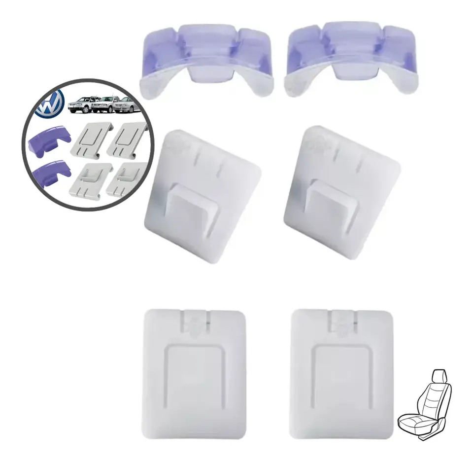 Par de kits de reparación para rieles de asiento VW Gol Saveiro G2 G3 G4 G5 - Original VW