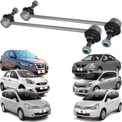Par de estabilizador delantero Link Livina Kicks March Tiida Versa Vdrive.
