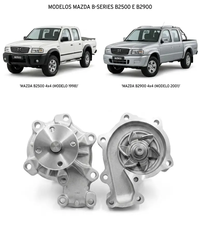 Bomba de Agua Breme - Mazda B2500 / B2900 (Modelos 1985 a 2006)