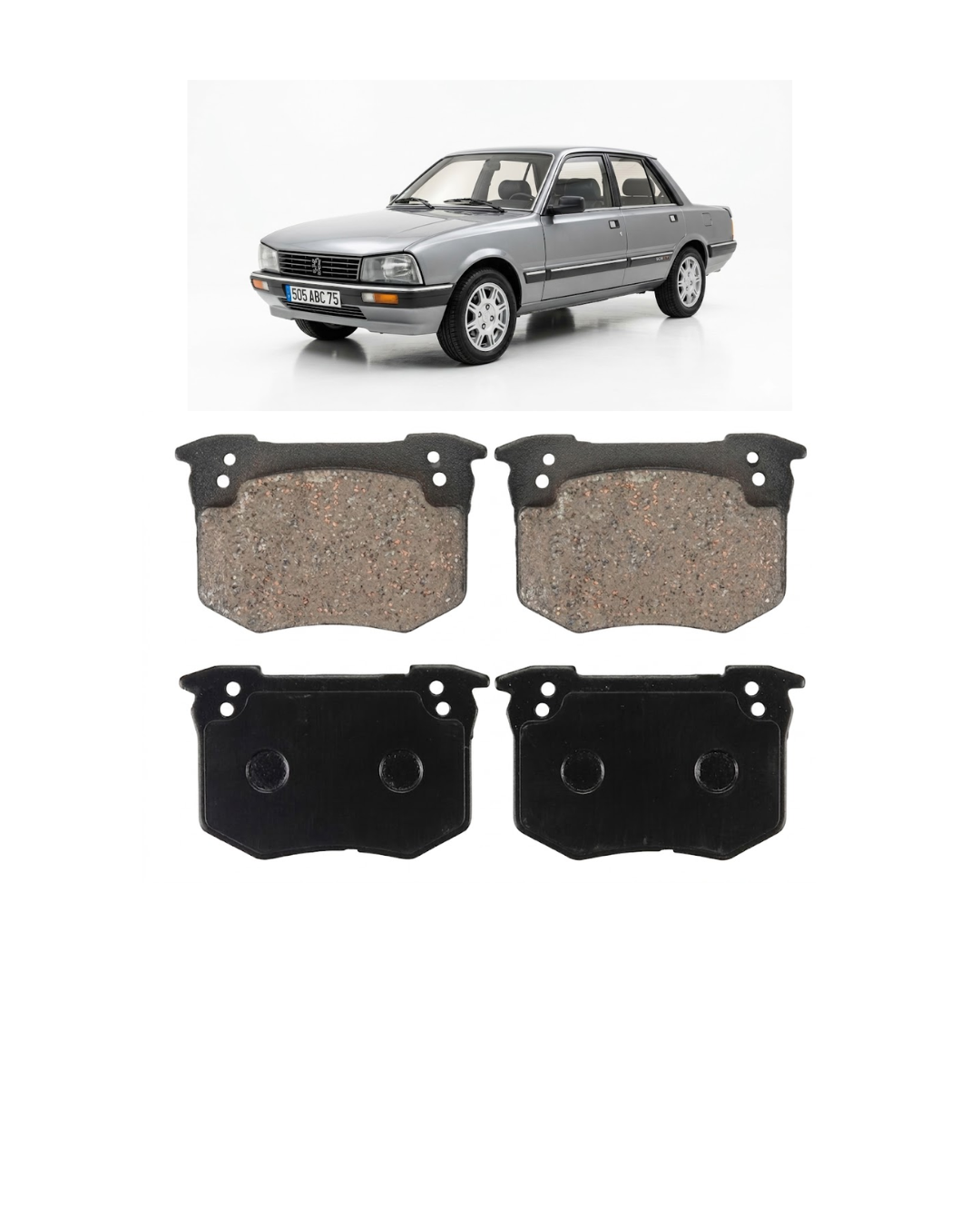 Juego de Pastillas de Freno Delantero — Peugeot 505 Importado (Modelos hasta 1996)