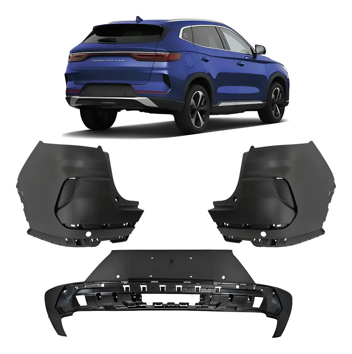 Kit de paragolpes y faldón trasero para Byd Song Plus 2023, 2024 y 2025