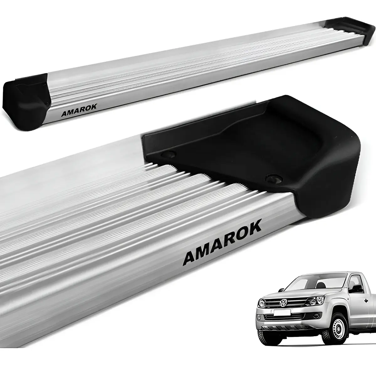 Soporte lateral para Amarok de cabina simple (2010 a 2026) – Aluminio