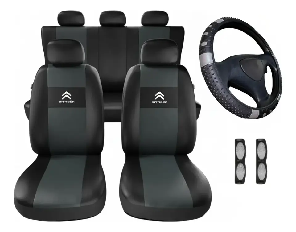 Juego De Fundas Para Asientos Citroen C3 2005 2006 2007 2008 2009 2010 cuero sintetico