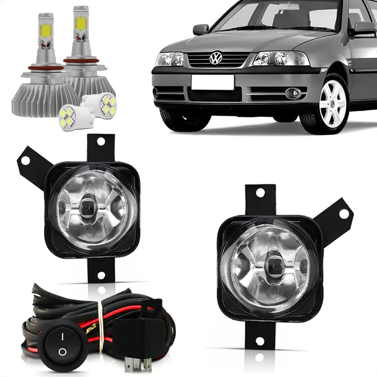 Kit Camineros Gol saveiro Parati G3 2003 2004 2005 + Led