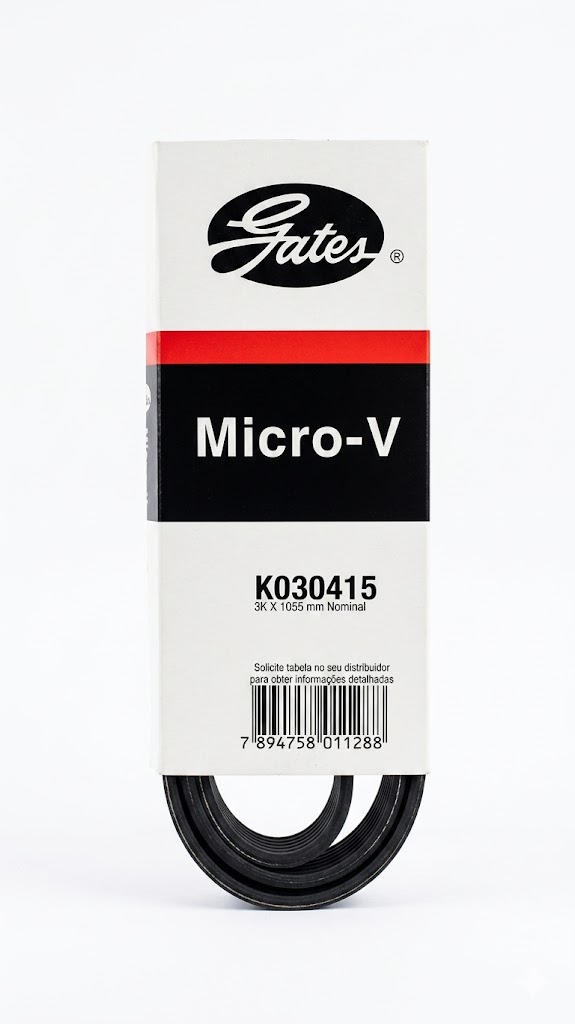 Correa de Accesorios Gates Micro-V K030415 / 3PK1055