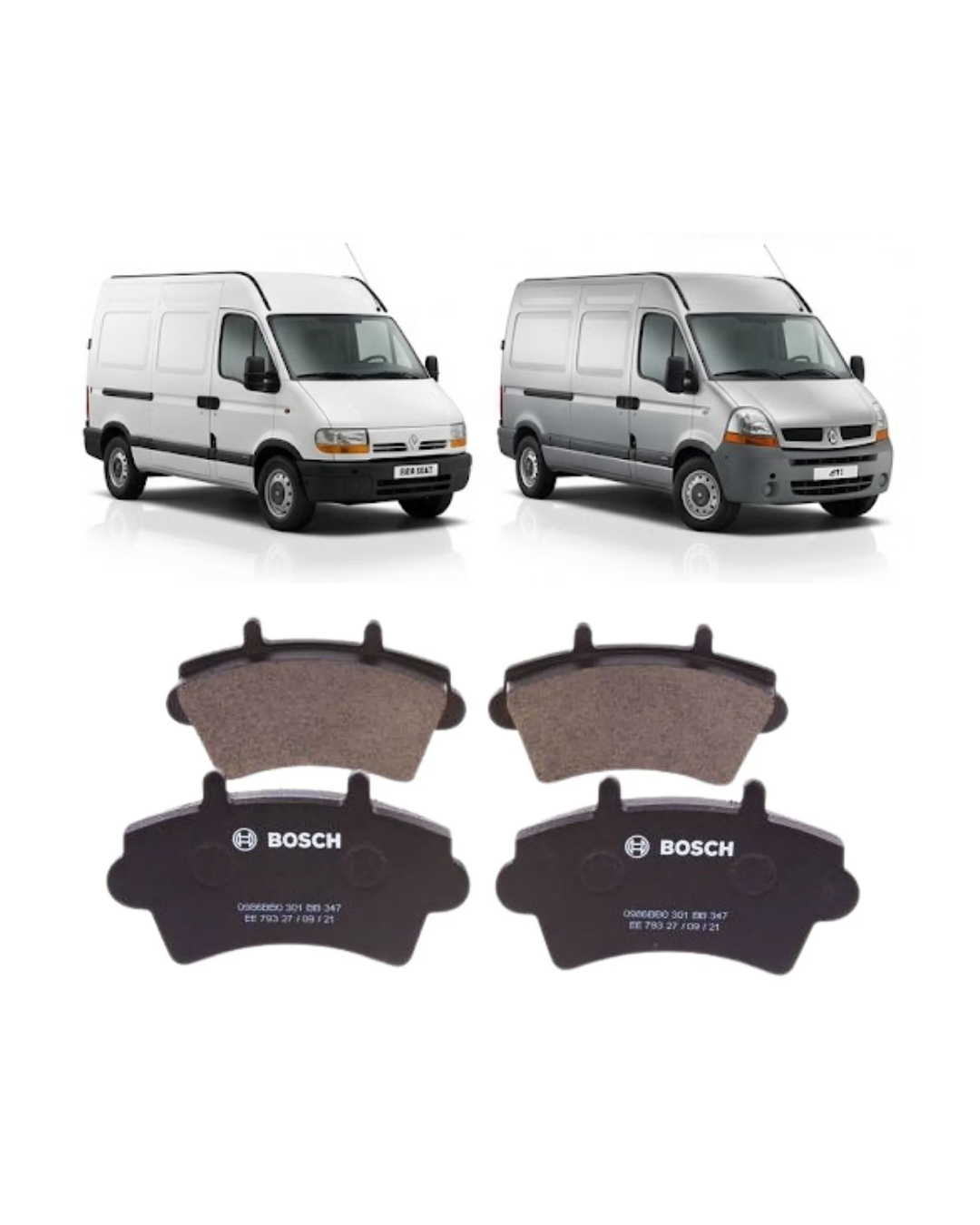 Juego de Pastillas de Freno — Bosch Premium (Línea Renault Master)