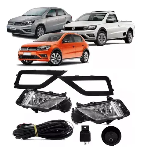Kit Faros Antiniebla Saveiro G7 2017 2018 2019 A 2021 2022 2023