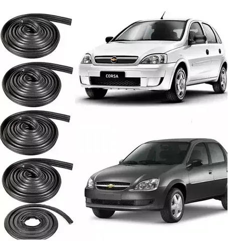 Kit Retenes Gomas 4 Puertas Maletero Corsa frente Montana