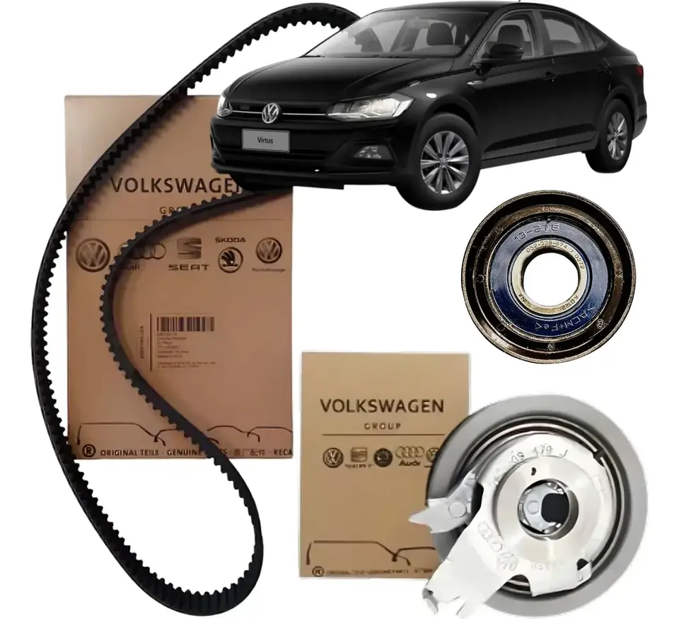 Kit de correa de distribución + polea + tensor para VW Virtus 1.6 16v MSI