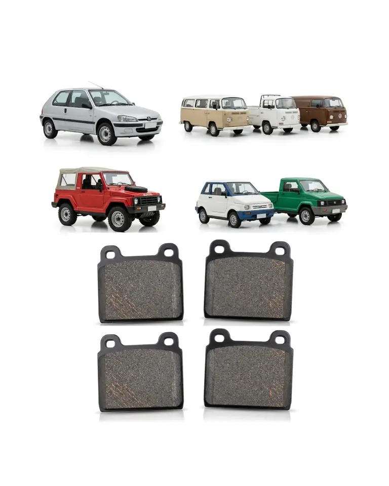 Juego de Pastillas de Freno — Speed Brake (Peugeot 106, VW Kombi, Gurgel, Gurgel Y40/Y50/Y60)