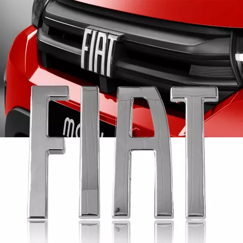 Emblema cromada Parrilla delantera original  Fiat  Mobi 2021