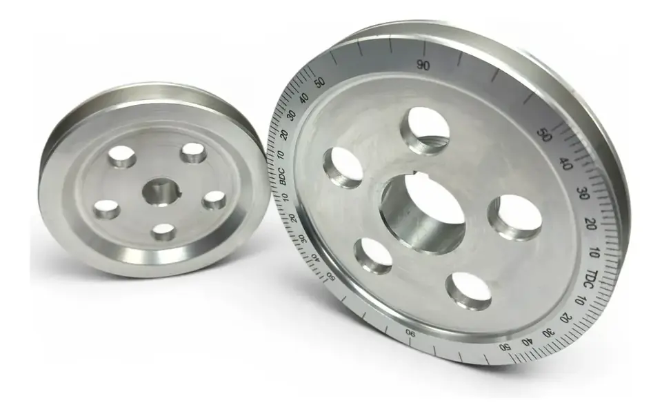 Kit de Poleas Graduadas de Aluminio para Fusca, Brasília, Kombi, TL y Derivados