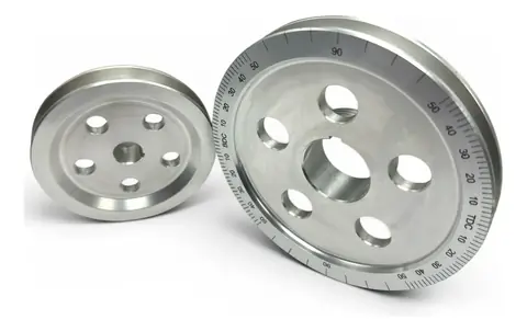 Kit de Poleas Graduadas de Aluminio para Fusca, Brasília, Kombi, TL y Derivados