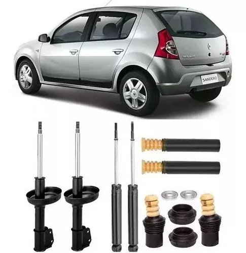 4 Amortiguador+kit Suspensión Sandero 2009 2010 2011 2012 2013 KASTEN
