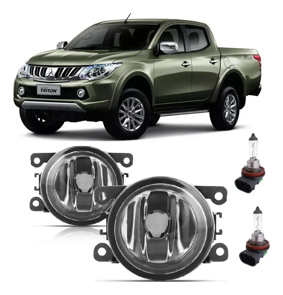 Par de faros antiniebla para L200 Triton 2017-2020 + bombillas