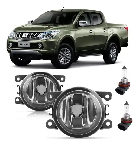 Par de faros antiniebla para L200 Triton 2017-2020 + bombillas