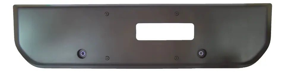Soporte Marco Matrícula Trasero Fiat Strada 2014 2015 2016 Color Gris