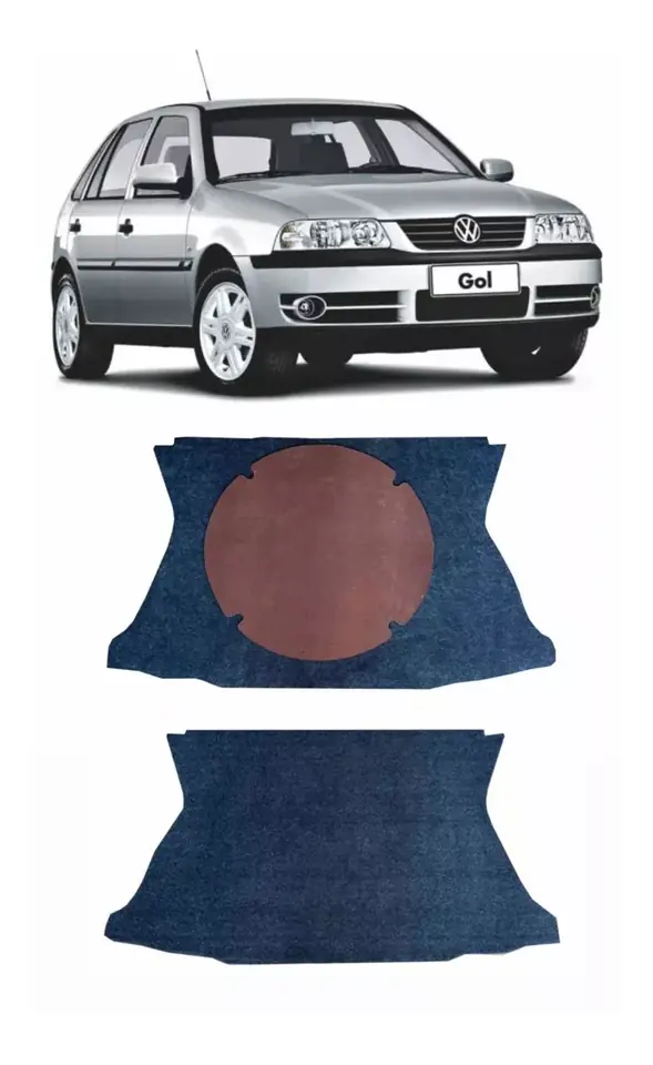 Moquete de maletero con refuerzo para auxiliar VW Gol G2 G3