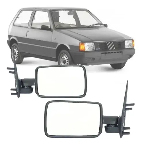 Par de Retrovisores fijo para Fiat Uno 1985 a 1991 – Calidad y Estilo Original