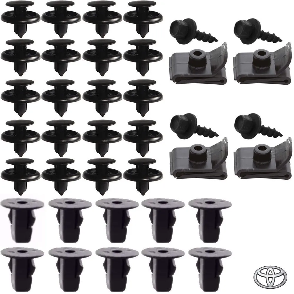 Kit de 38 Presillas y Sujetadores de guardabarros Corolla Fielder Etios