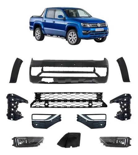 Kit de paragolpes delantero completo con faros antiniebla