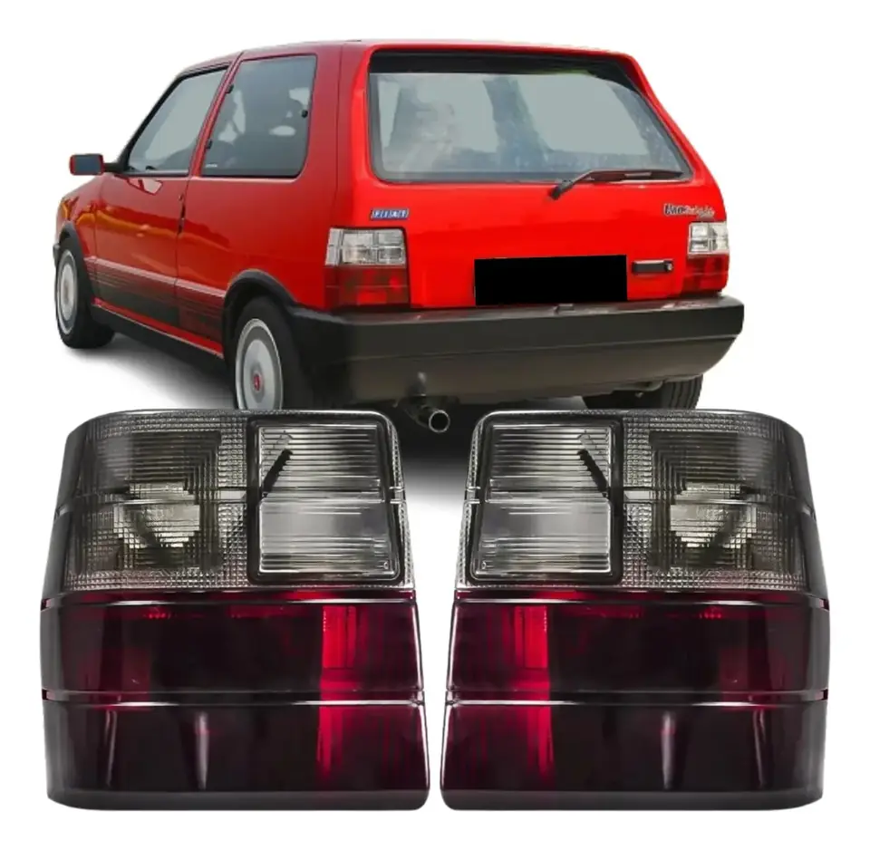 Par de faros traseros para Uno Fire 91-97/03 ahumados