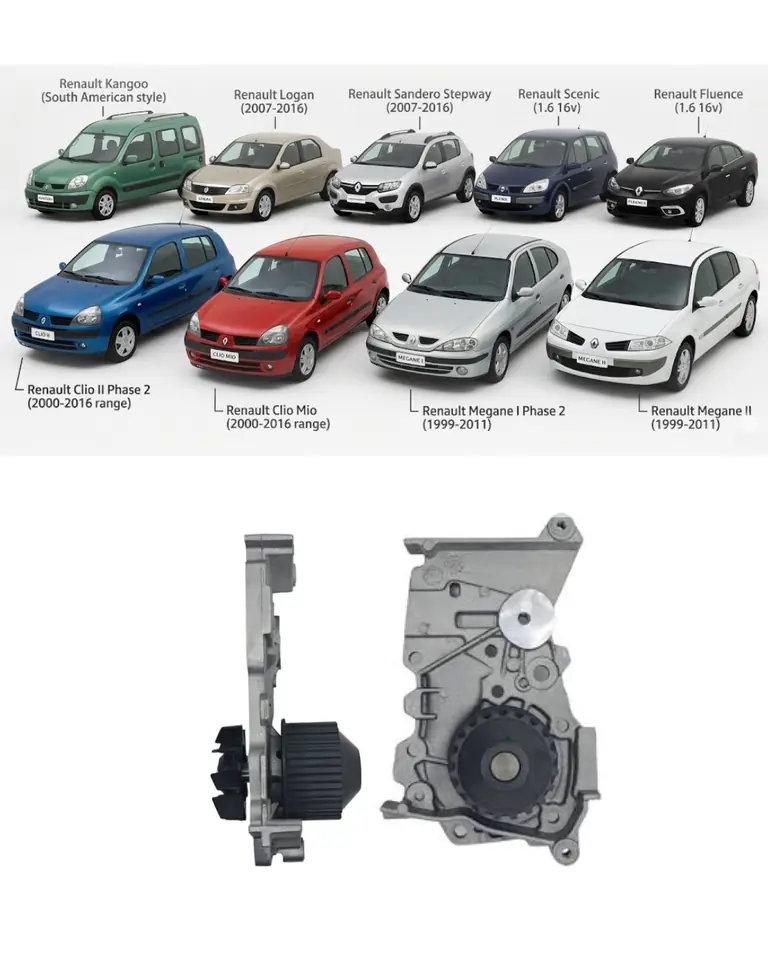 Bomba de Agua VMG - Renault Clio, Megane, Kangoo & Logan 1.6 16v (Motores K4M)
