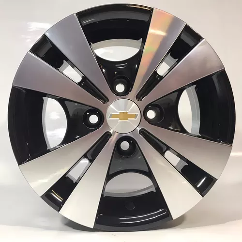 Llanta Chevrolet 13 Trébol Corsa Celta + Boquillas (set) R39 Color Diamante Negro
