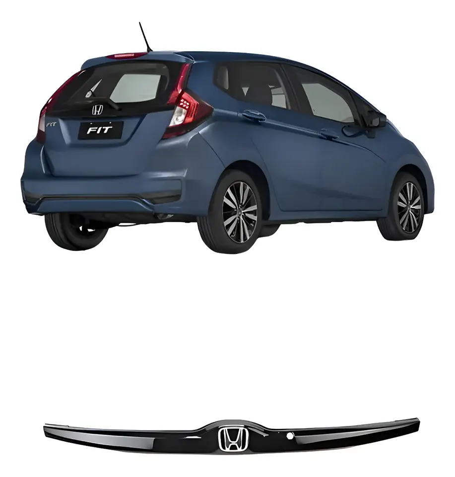 Moldura Regla Cubierta Trasera Honda Fit 2015 2018 2021 Negro