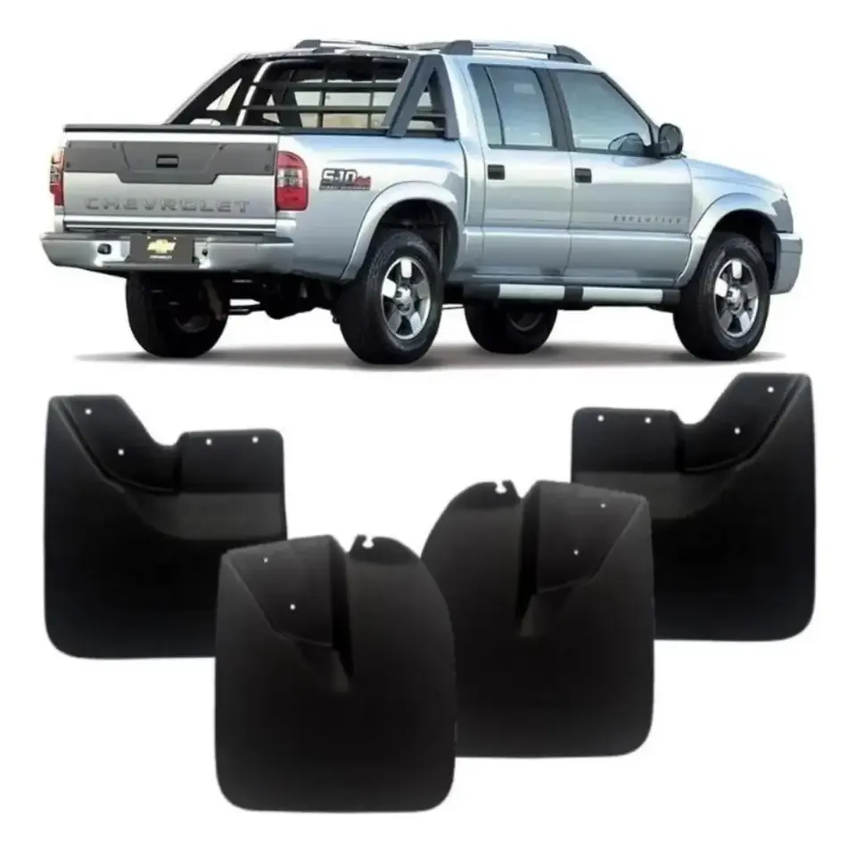 Juego de Barreros para Guardabarros Delantero y Trasero – Chevrolet S10 Cabina Doble (2002 a 2006
