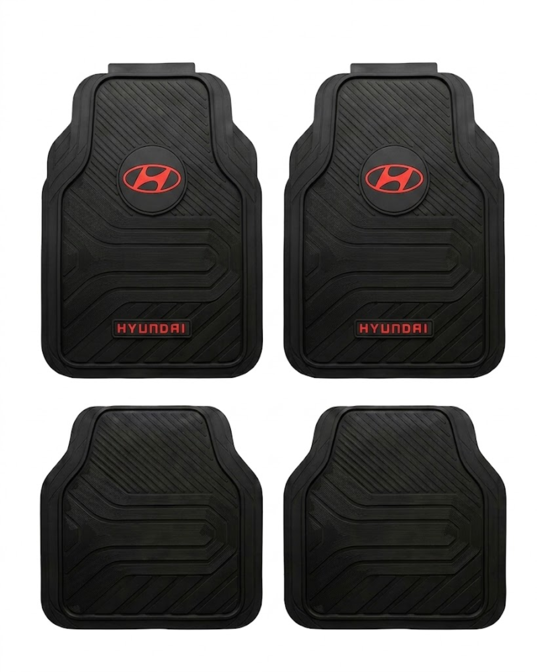 Juego de Alfombras de Goma Universales - Hyundai (Línea Clásica / Moderna)