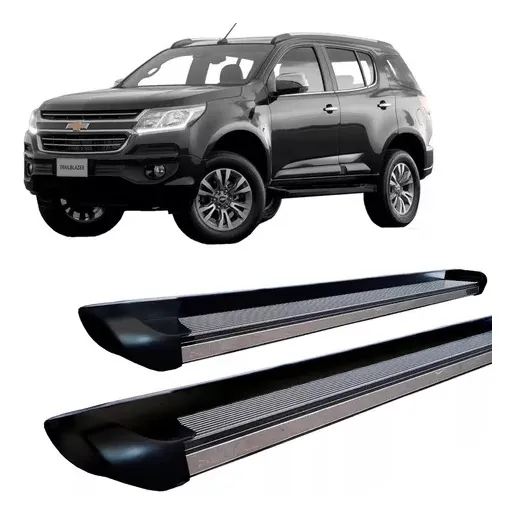 Par Estribo Trailblazer 2012 A 2017 Plataforma Aluminio Negro