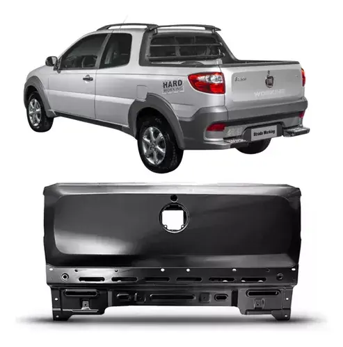 Puerta trasera Fiat Strada Working 2014 2015 2016 2020 Nuevo