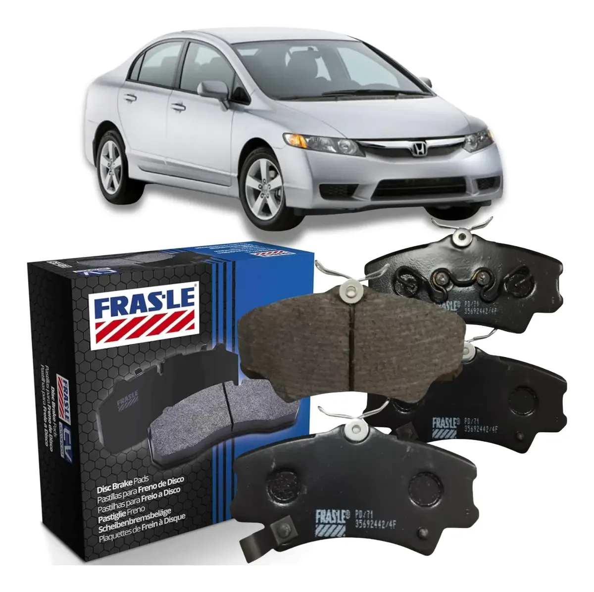 Pastilla de freno delantera para Honda Civic 1.8 (2008-2011)