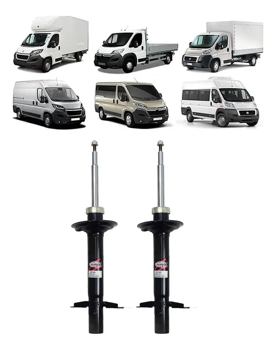 Par de amortiguadores delanteros Ducato Boxer Jumper 2018 a 2024