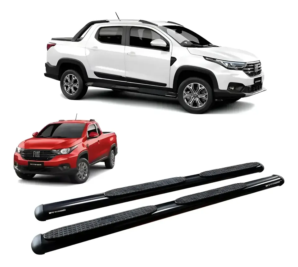 Estribo lateral ovalado Fiat Strada 2021 hasta 2025