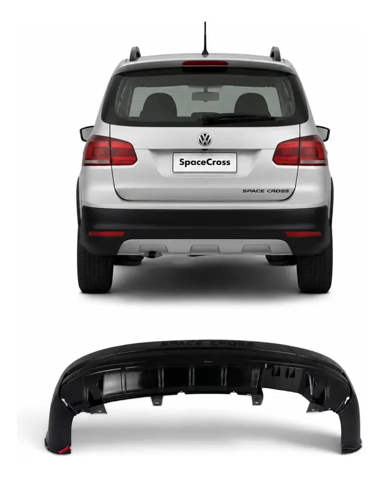 Spoiler de paragolpes trasero Volkswagen SpaceCross 2015–2019 – Original usado