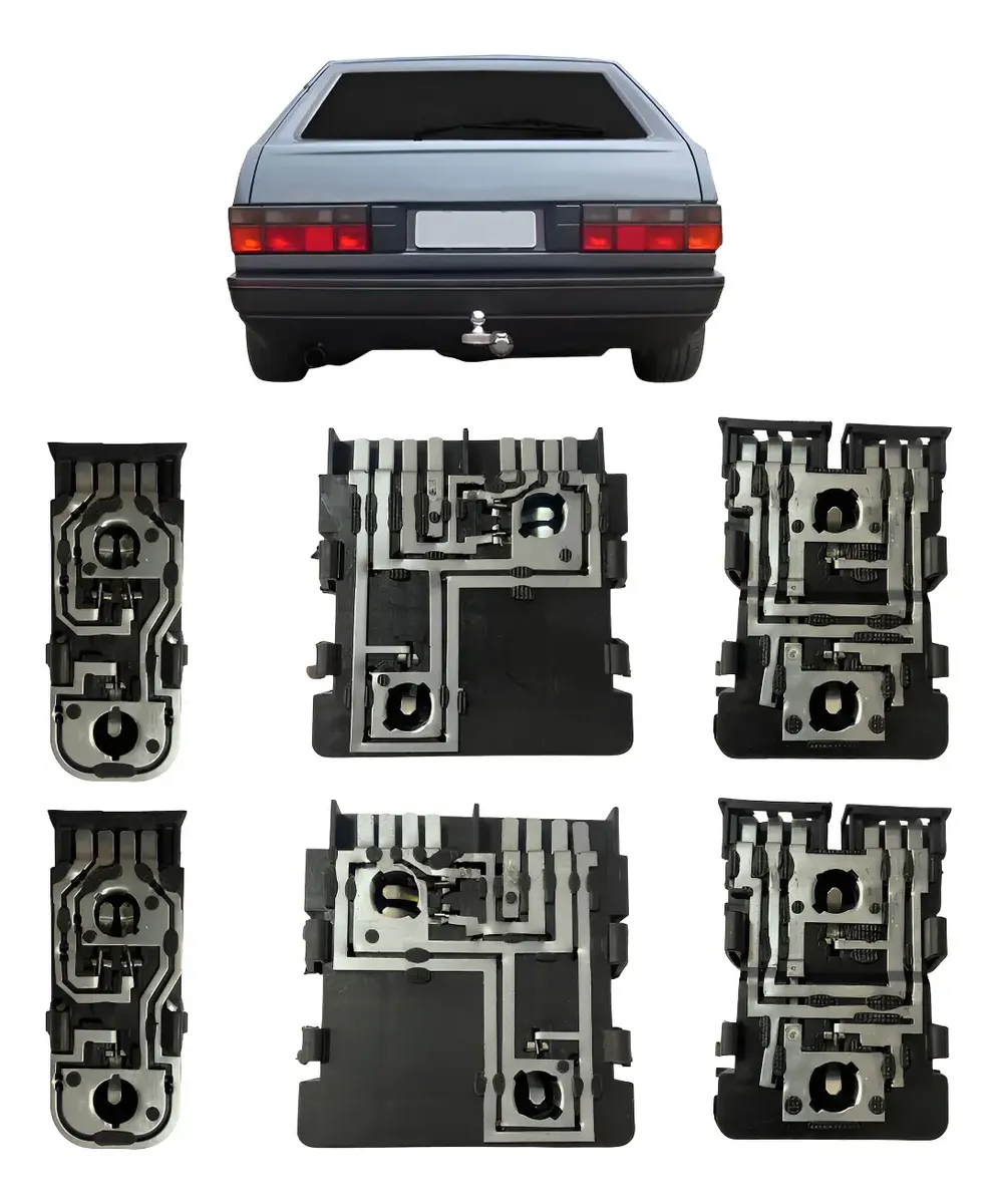 KIT COMPLETO CIRCUITO PORTALÁMPARAS TRASERO GOL QUADRADO G1 – 6 UNIDADES