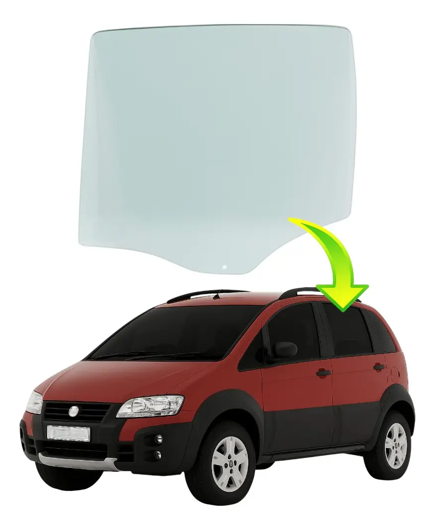 Cristal de puerta trasera izquierda Fiat Idea 2009 2010 2011 2012
