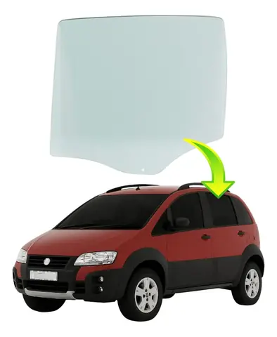 Cristal de puerta trasera izquierda Fiat Idea 2009 2010 2011 2012