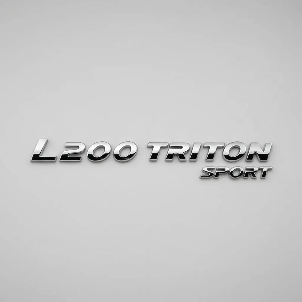 Emblema cromado con letras para L200 Triton Sport 2017 2018 2019 20