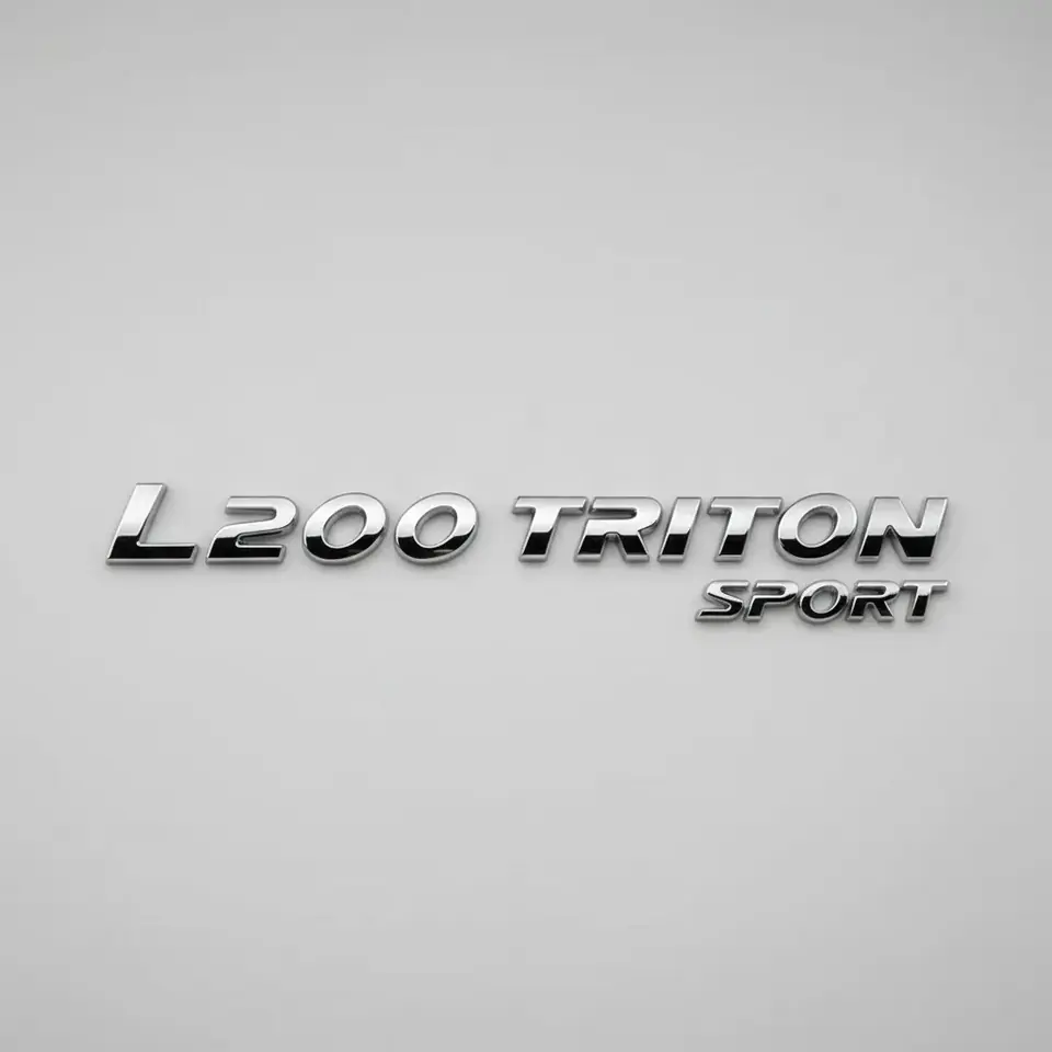Emblema cromado con letras para L200 Triton Sport 2017 2018 2019 20