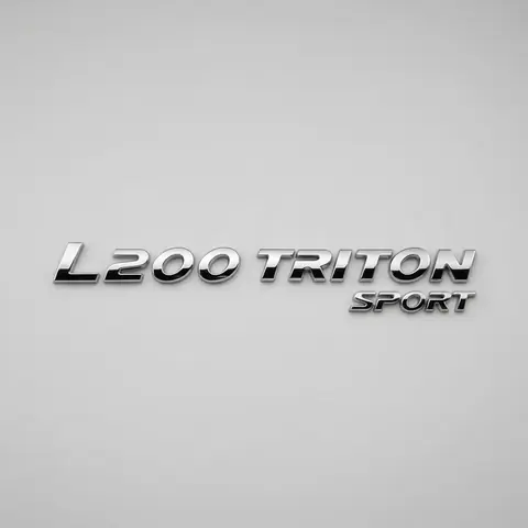 Emblema cromado con letras para L200 Triton Sport 2017 2018 2019 20